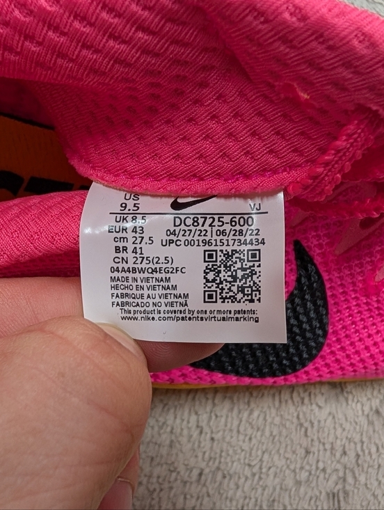 Nike Zoom Rival Hyper Pink Distance Running Track Spikes Mens 9.5 DC8725-600 main image 4